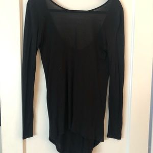 Black long sleeve blouse
